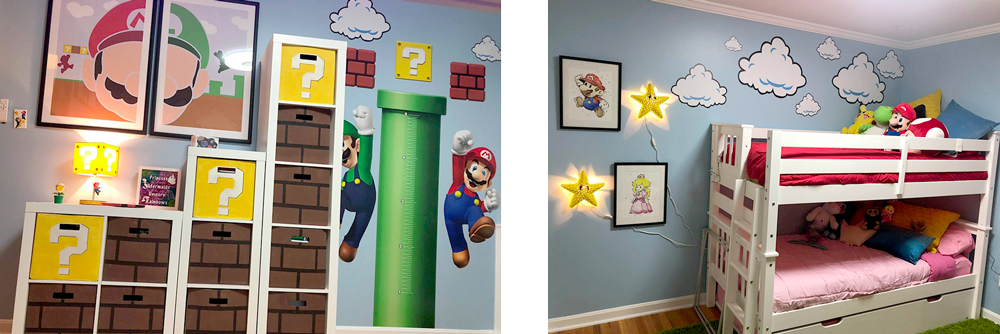 Super Mario dream bedroom makeover