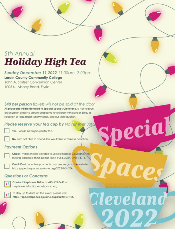 Special Spaces Cleveland Holiday High Tea