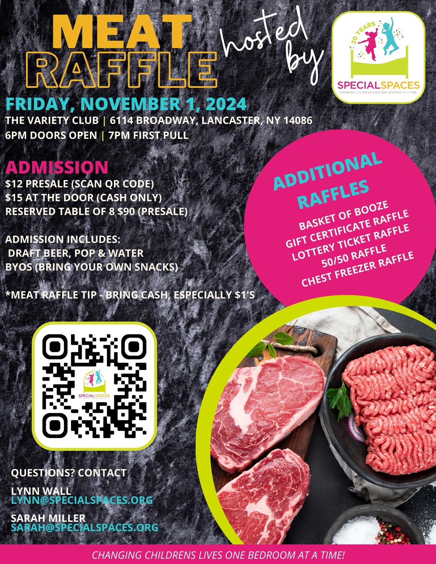 Special Spaces Meat Raffle