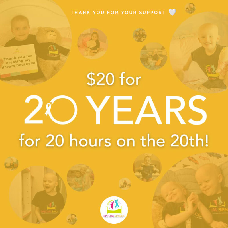 $20 for 20 Years for 20 hours on the 20th!