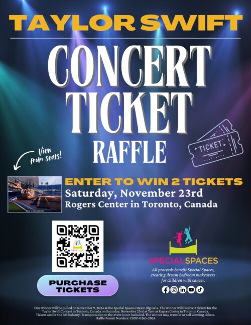 Taylor Swift Concert Raffle benefitting Special Spaces Illinois