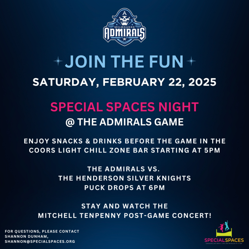 Special Spaces Night at the Admirals Game