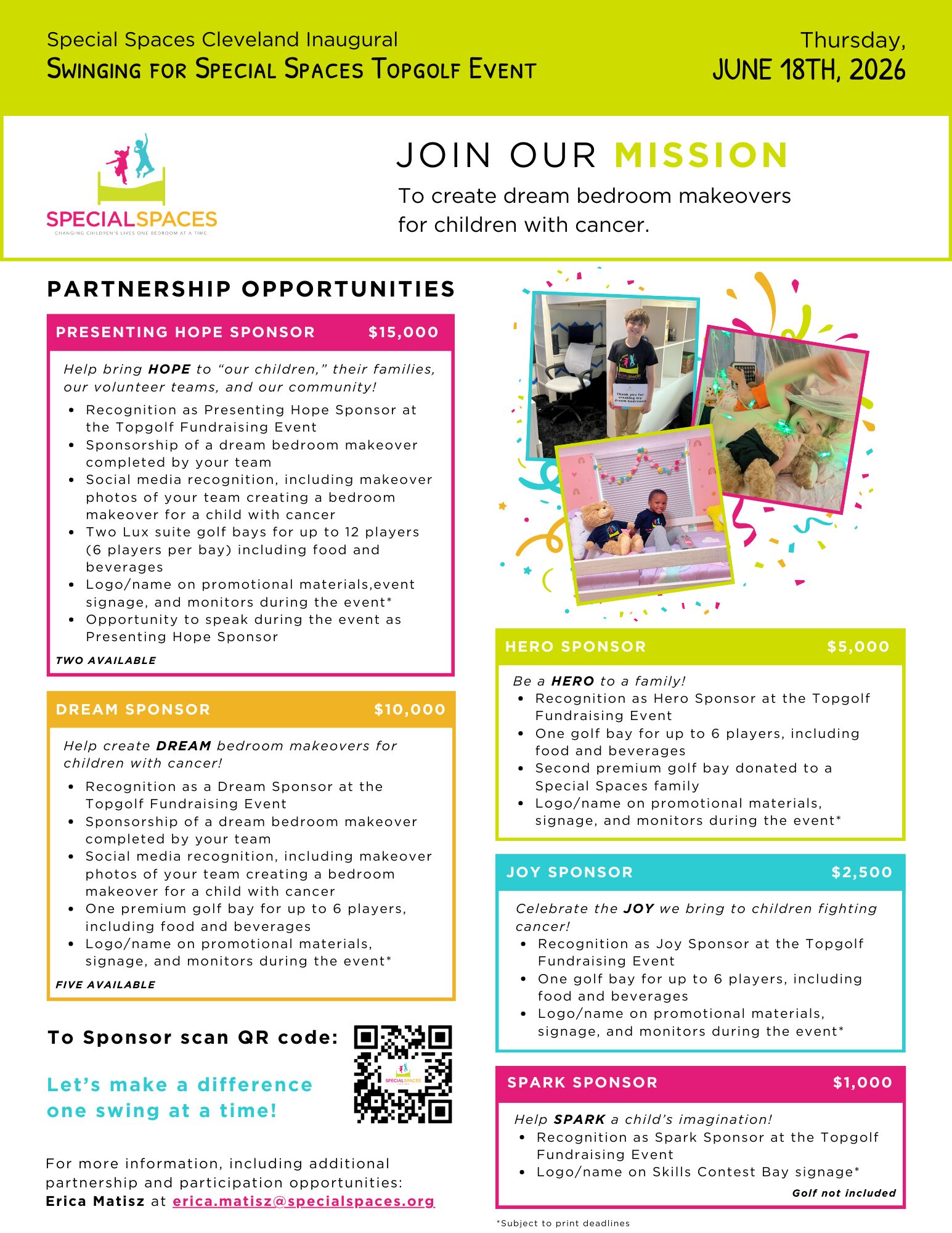 Swinging for Special Spaces Topgolf Fundraiser benefitting Special Spaces Cleveland